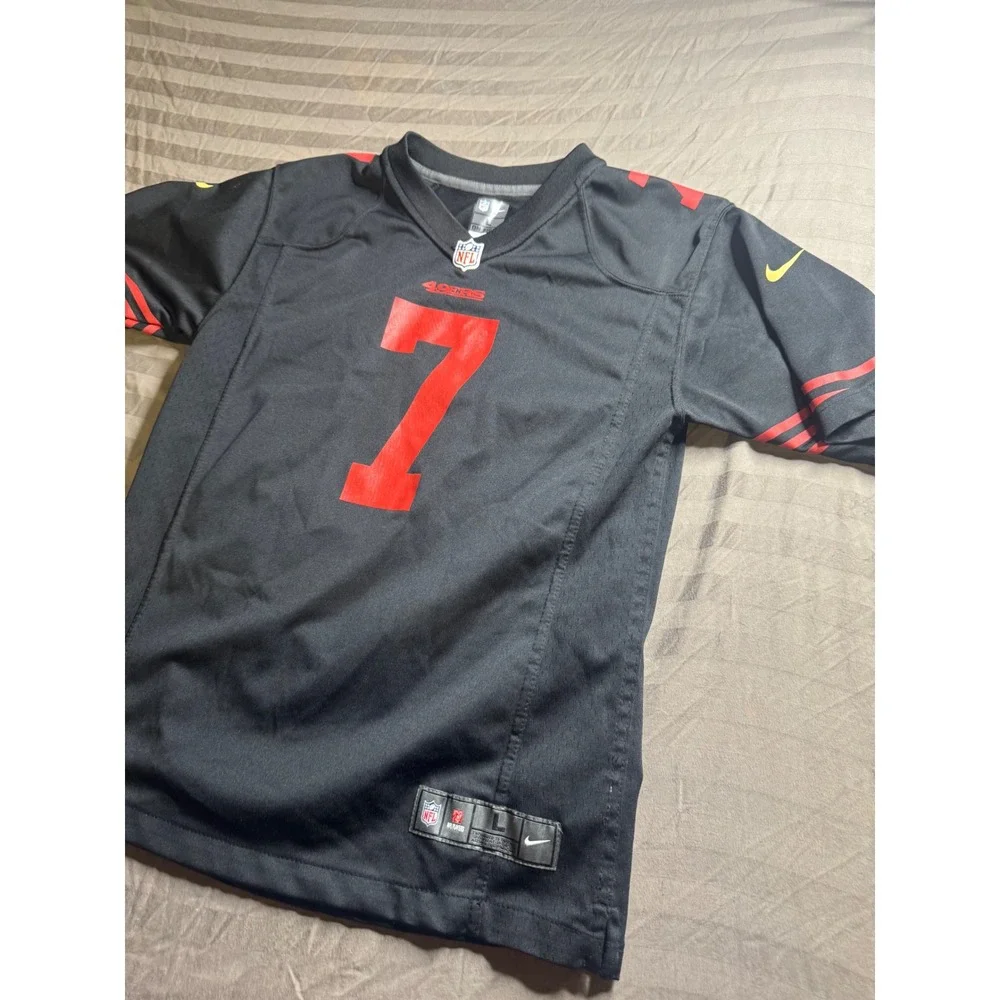 Nike San Francisco 49ers Colin Kaepernick Jersey Youth Large L 14/16 Black Red 7
